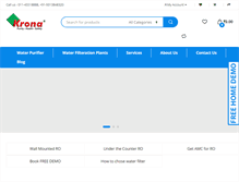 Tablet Screenshot of kronaglobal.com